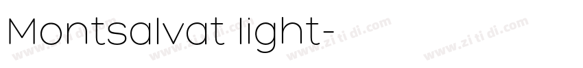 Montsalvat light字体转换